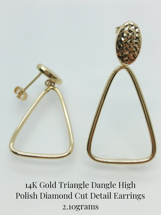 14K Yellow Gold Hoop Earrings